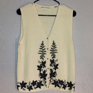 Wool Blend Marisa Christina Vintage Holiday Christmas Sweater Vest S